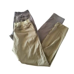 Men’s True Linkswear Jogger Lot of 2 Grey Charcoal Olive Green Size Large
